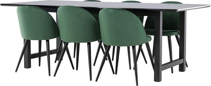 Produktbild Ebuy24 Essgruppe Oslo schwarz (MDF)