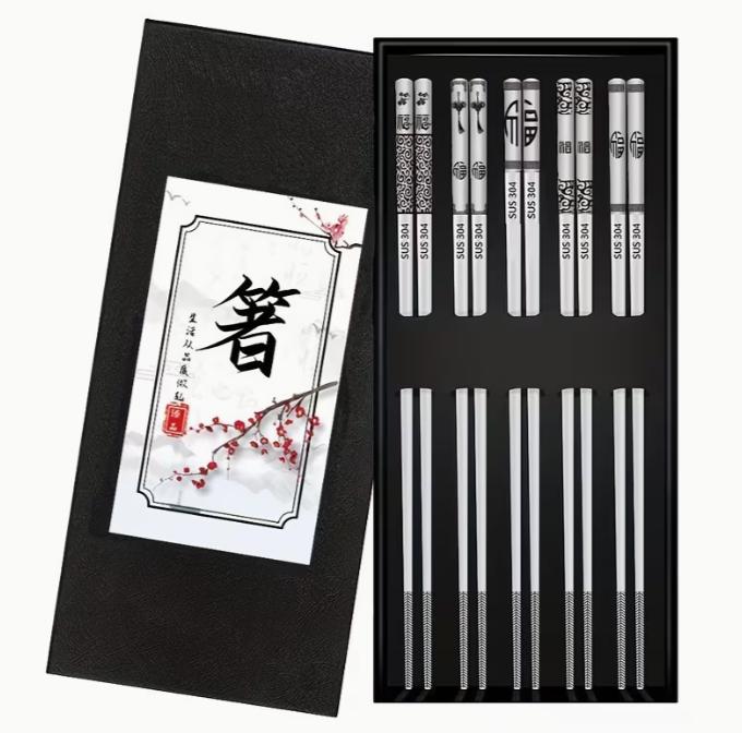 KüchenDesk Japanische/koreanische Essstäbchen, 5er-Set