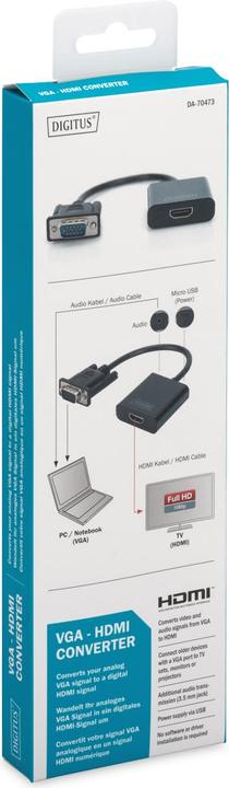 Actual product image Digitus VGA to (VGA, 4.50 cm)
