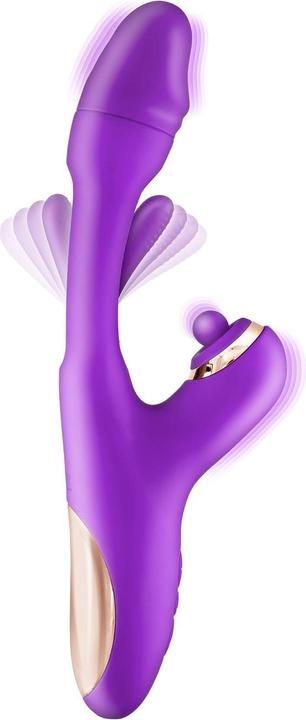 dreifach dildo beau coeur Dreifach Vibrator mit 3 Funktionen und Fernbedienung Lila, 53,95  €