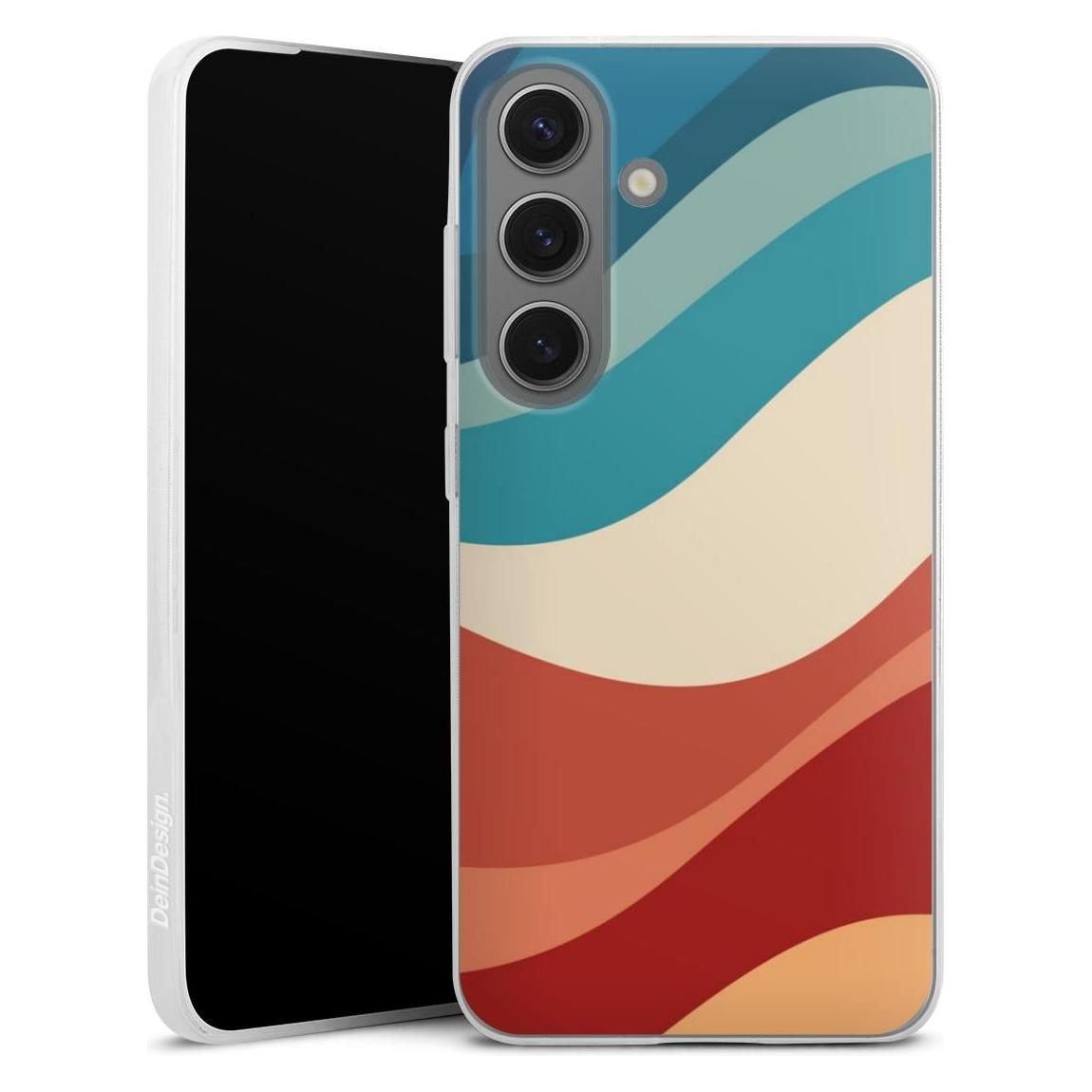 DeinDesign Slim Case Für Samsung Galaxy S25 Silikon Hülle Ultra Dünn Handyhülle Farbe Farbverlauf Welle (Samsung Galaxy S25), Smartphone Hülle,