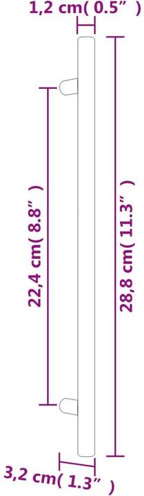 Produktbild vidaXL Möbelgriff