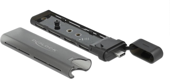 Immagine prodotto Delock Custodia esterna USB-C, NVME&SATA M.2, avviabile, 10Gbps (M.2 2242, M.2 2230, M.2 2260, M.2 2280)