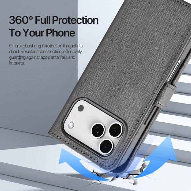 Image du produit Dux Ducis Lawa Series MagSafe Kunstleder Bookcover Hülle (Apple iPhone 17 Pro)