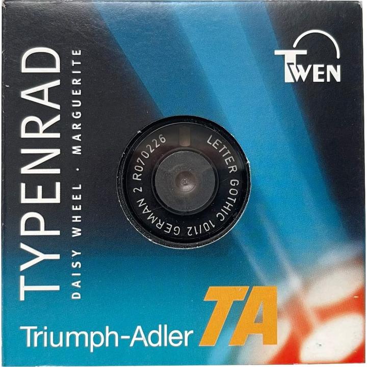 Actual product image Camry TRIUMPH-ADLER Type wheel Gothic Letter CH-DE