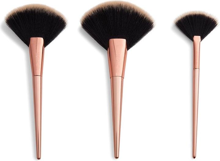 Image du produit Makeup Revolution Highlight & Finish Set -- 3-Teiliges Pinsel-Set (Set)