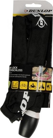 Actual product image Dunlop bicycle chain lock 120 cm (black)