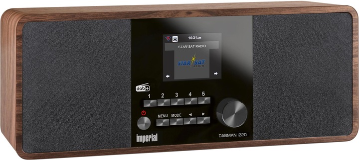 Actual product image Imperial Internet Radio Dabman i220 Dark Brown (DAB+, Web radio, DAB, VHF, Bluetooth, Wi-Fi)