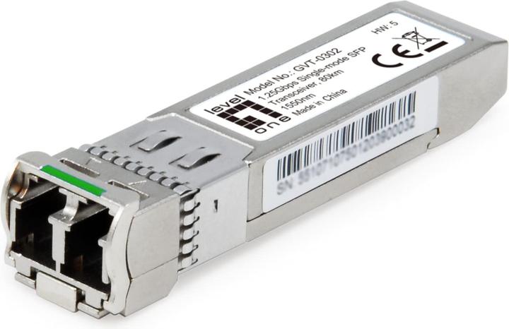 Actual product image LevelOne MiniGBIC GVT-0302 SFP ZX/LC Fibre SM