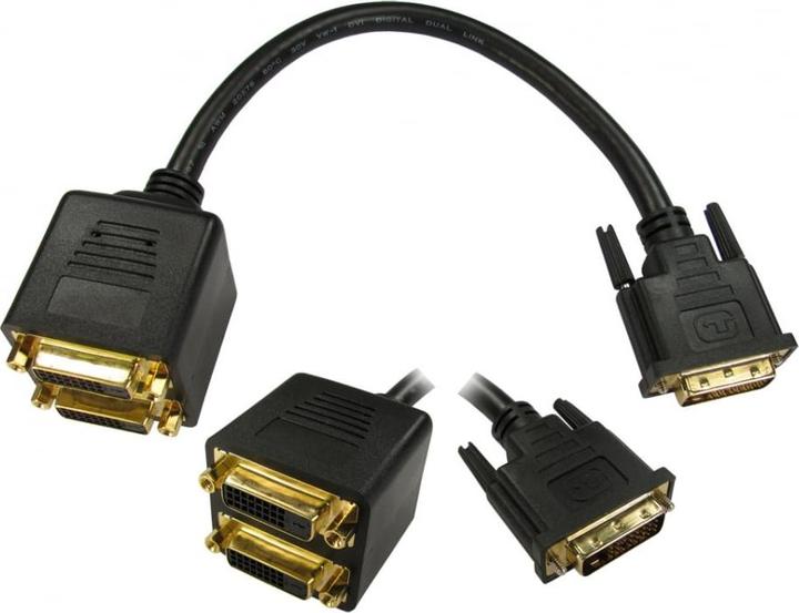 Produktbild Cables Direct CDL DVI-D M to 2x F Cable block