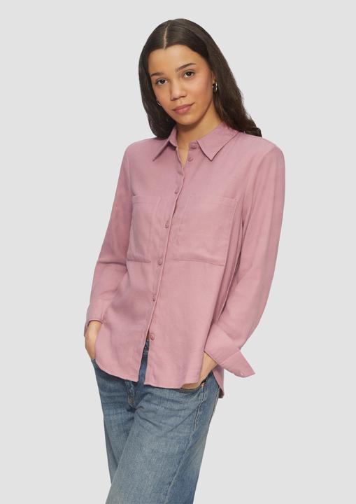 Produktbild S.Oliver Bluse Hemdbluse aus Flanell mit aufgesetzten Taschen (44)