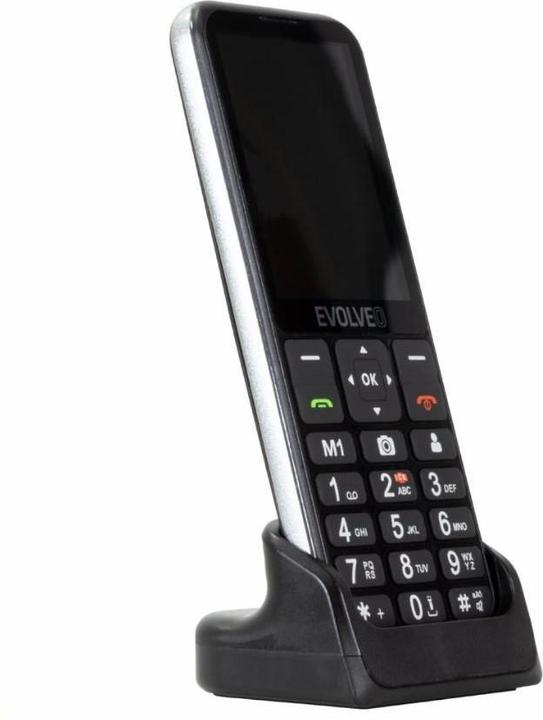 Produktbild Evolveo EasyPhone LT, mobilní telefon pro seniory s nabíjecím stojánkem (černá barva) (2.80", 2 Mpx)