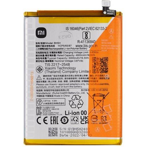 Thumbnail - Xiaomi BN5H Original Battery 5000mAh (Service Pack), Smartphone Akku