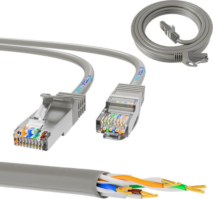 Actual product image Extralink EX.7669 Network cable U/UTP (UTP) (U/UTP, CAT5e, 1 m)