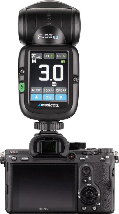 Image du produit Westcott FJ80 II S Touchscreen 80WS Speedlight w/ Sony Camera Mount (D226321) (Flash à monter, Sony)