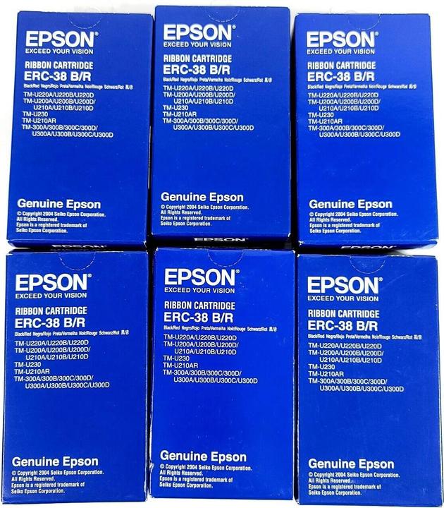 Actual product image Epson ERC-38 Nylon Farbband