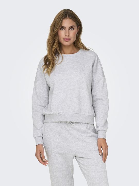 Actual product image Only Regular fit Round neck Low shoulder Sweatshirt Sweatshirt (XS)