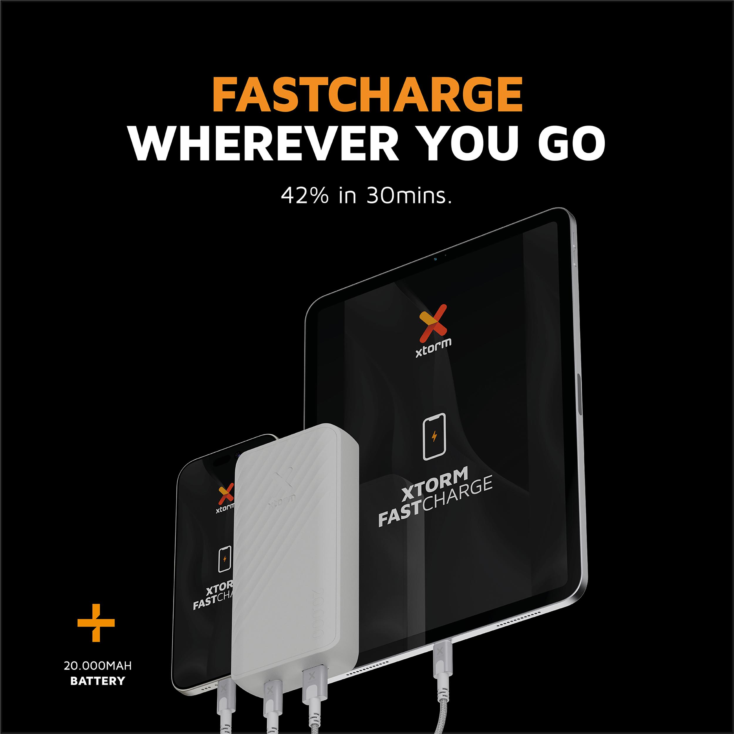 Thumbnail - Xtorm Go2 Series (20000 mAh, 15 W, 74 Wh), Powerbank, Weiss