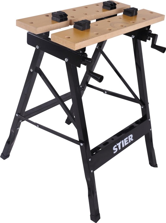 Actual product image Stier Work and clamping table, folding, 150 kg (63.50 cm, 60.50 cm)