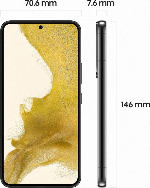 Actual product image Samsung Galaxy S22 Enterprise Edition EU (128 GB, Phantom Black, 6.10", Dual SIM, 5G)