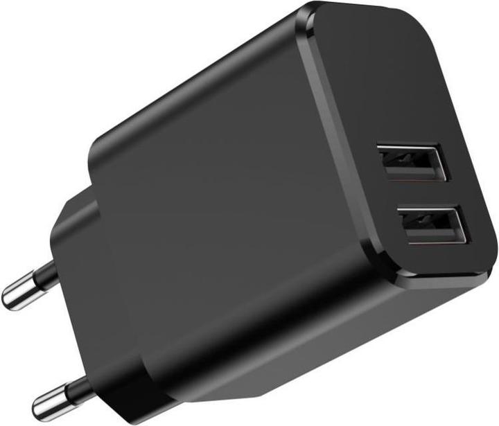 Produktbild Setty Ladegerät 2x USB 3A schwarz (15 W, 2 Ports)