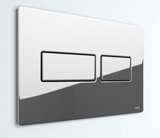 Actual product image TECE TECEsolid WC push plate for dual flush technology (chrome glossy)