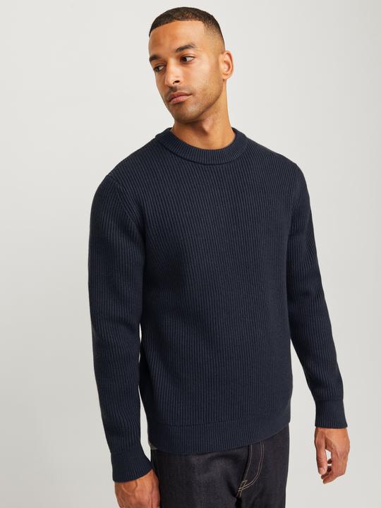 Produktbild Jack & Jones RDD Einfarbig Strickpullover mit Rundhals Strickpullover mit Rundhals (M)