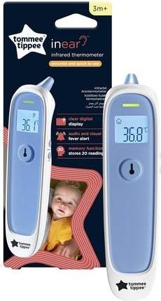 Produktbild Tommee Tippee InEar Digital Thermometer Essentials für Neugeborene Baby 1 Sekunde Sofortablesung in ˚C (Berührungslos)