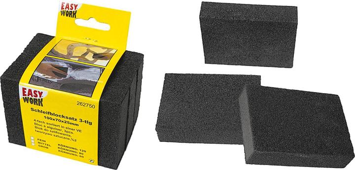 Produktbild Easy Work Schleifblocksatz (K120, K60, k80)