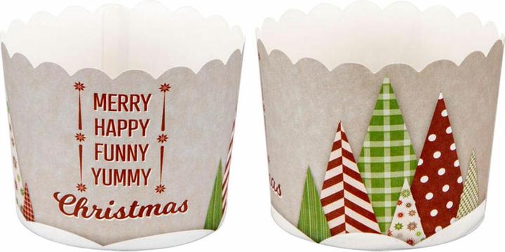 Produktbild Städter Cupcake-Backform Yummy Christmas ø 6/7x5.5 cm Maxi (6.50 cm)