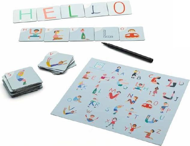 Actual product image Yogi Fun Yoga ABC Magnets (English, German, French, Italian)