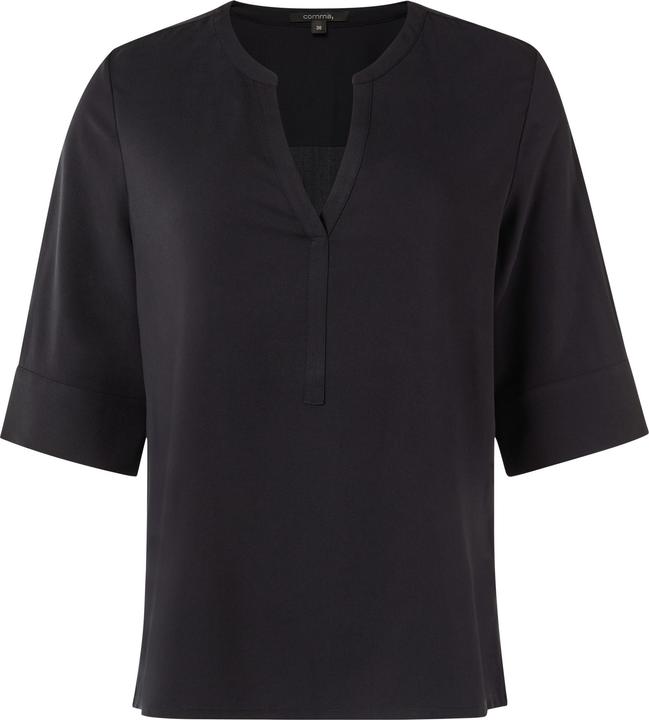 Produktbild Comma Bluse Twill-Bluse im Relaxed Fit mit Tunika-Ausschnitt (36)