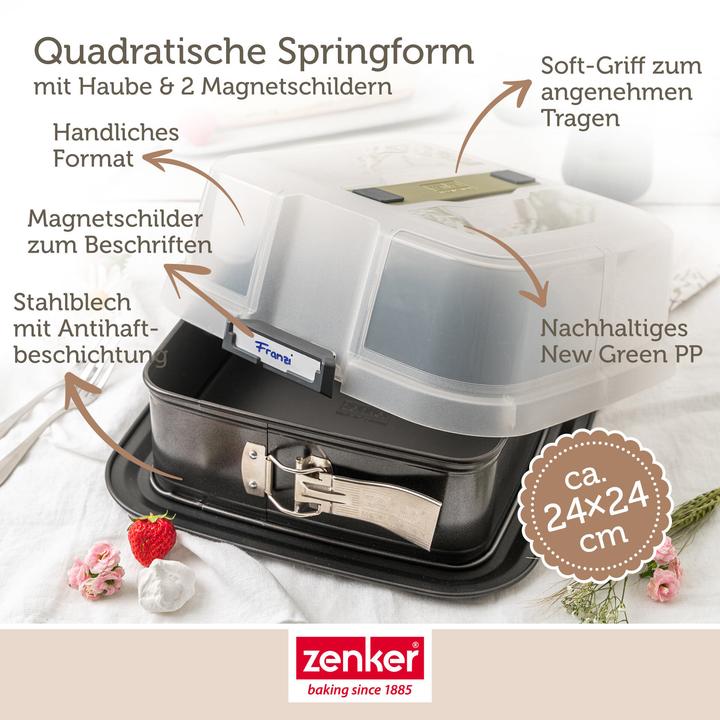 Immagine prodotto Zenker Teglia a forma di molla 24x24 Bake,Click&Go