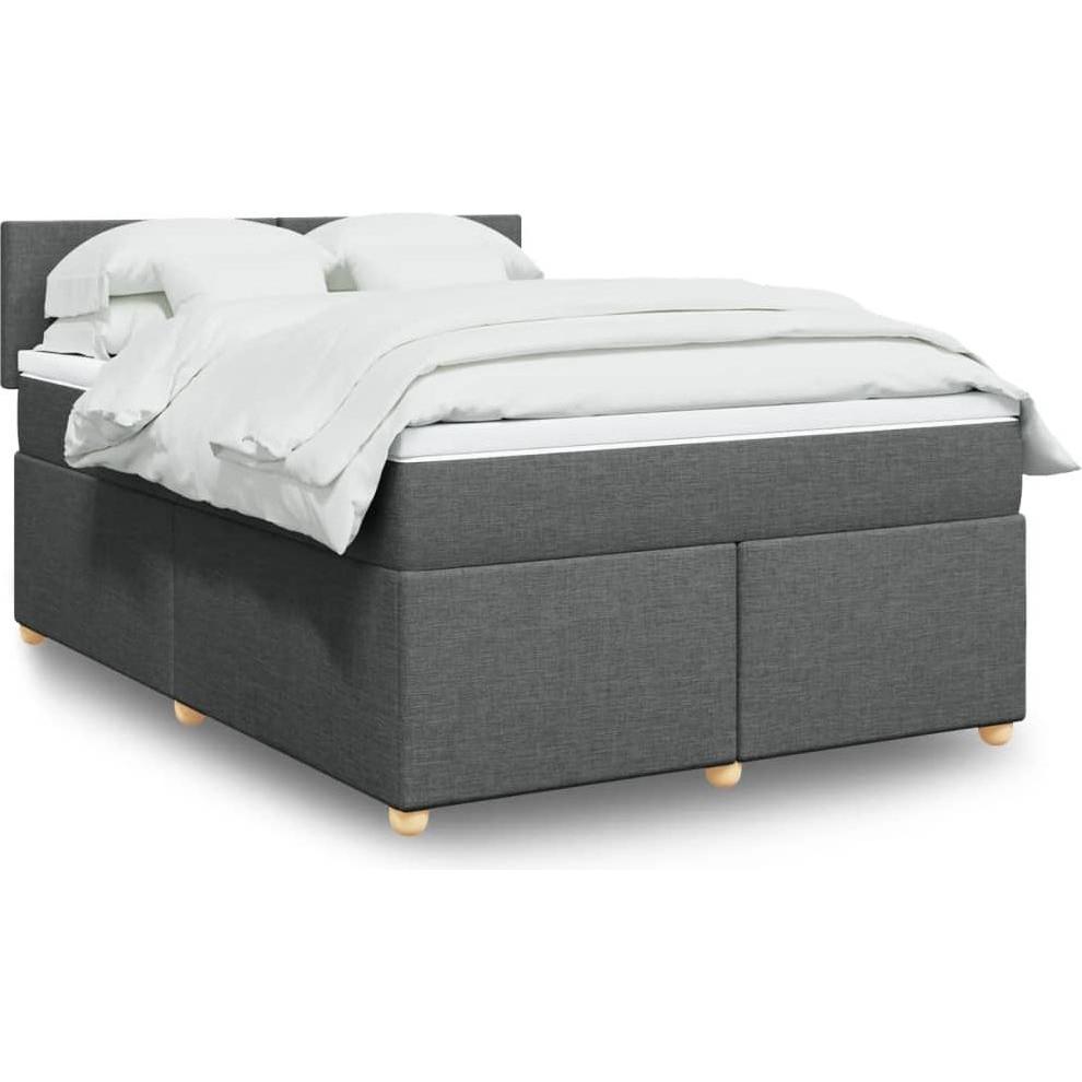 VidaXL, Bett, Bo x springbett mit Matratze 160 x 200 cm Stoff (160 x 200 cm)
