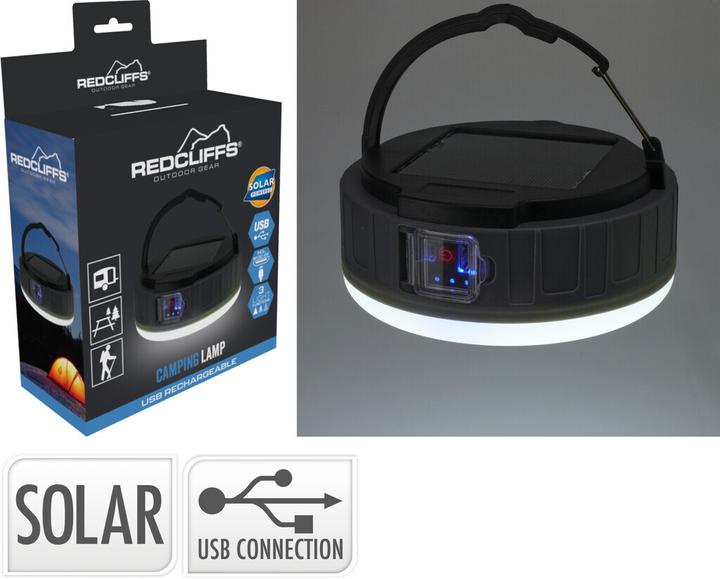 Redcliffs Campinglampe mit Solarpanel