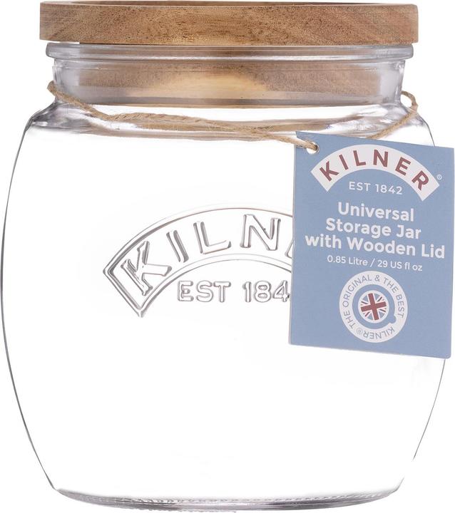 Immagine prodotto Kilner Vaso universale da 0.85 l - coperchio in legno d'acacia (1 pz., 0.85 l)