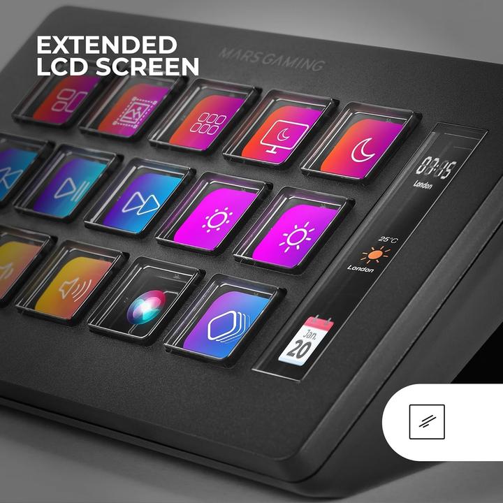 Produktbild Mars Gaming Console De Streaming Stream Deck Slim Msd-One (Noir) (Mac, Windows)