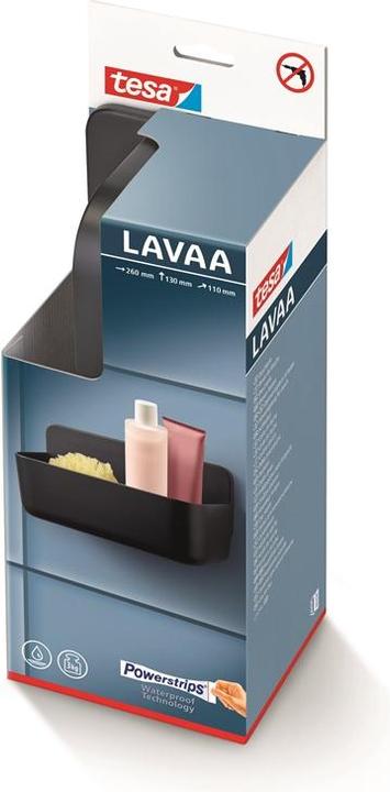 Produktbild tesa LAVAA Duschkorb, mittelgross inkl. Klebelösung ohne Bohren