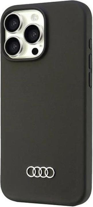 Actual product image Audi Silicone Case iPhone 16 Pro Max 6.9" czarny/black hardcase AU-LSRIP16PM-Q3/D1-BK (Apple iPhone 16 Pro Max)