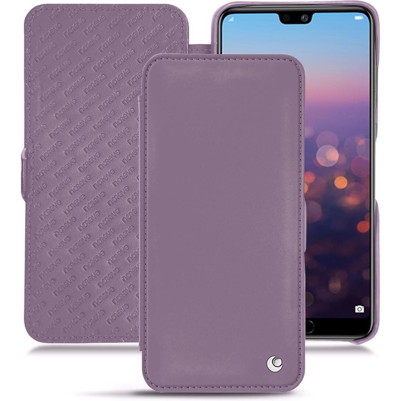 Noreve Lederschutzhülle horizontal (Huawei P20 Pro), Smartphone Hülle, Violett