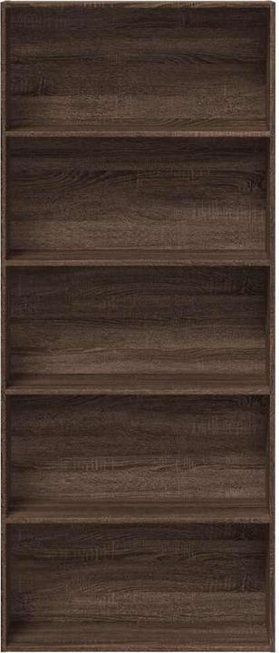 Produktbild vidaXL Bücherregal Bücherschrank Standregal Raumteiler Braun Eichen-Optik (80 x 30 x 189 cm)