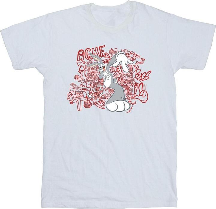 Actual product image Looney Tunes Boys ACME Doodles Bugs Bunny T-Shirt (140, 146)