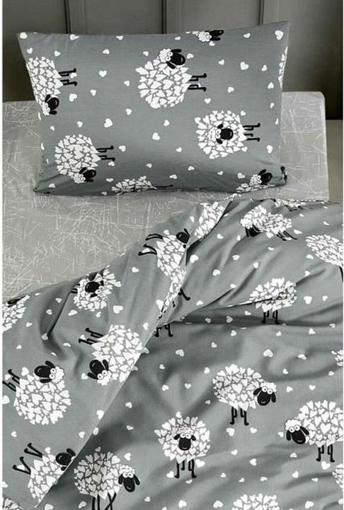 Produktbild BigBuy Bettbezug-Set Grau King size 3 Stücke (220 x 240 cm, 60 x 60 cm)