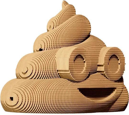 Image du produit Cartonic Poop - Modèle 3D en carton