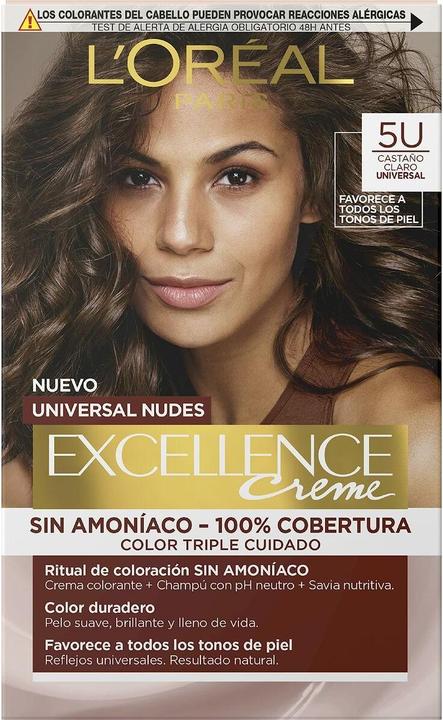 Actual product image L'Oréal Paris Excellence Creme Universal Nudes 5U-Light Brown Hair Dye (Light brown)