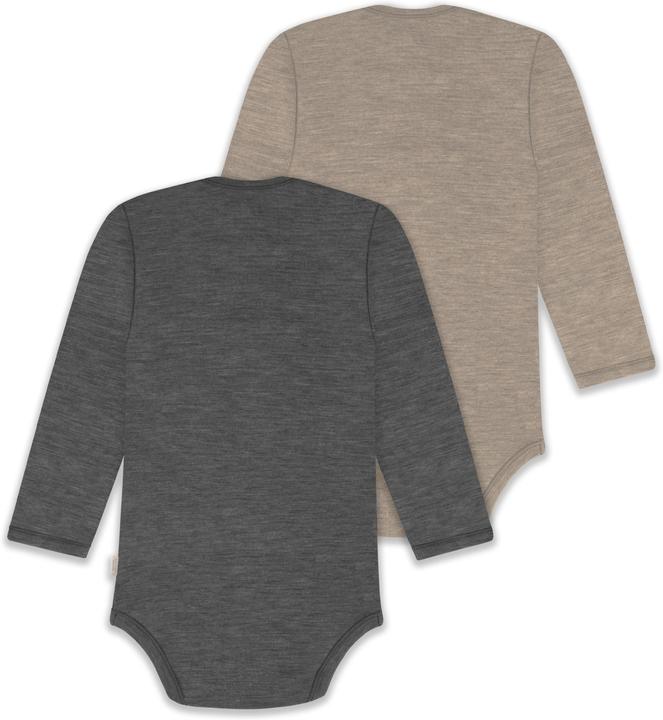 Produktbild Normani 2er Pack Baby Merino Body Langarm „Auckland" - 9381 (86)