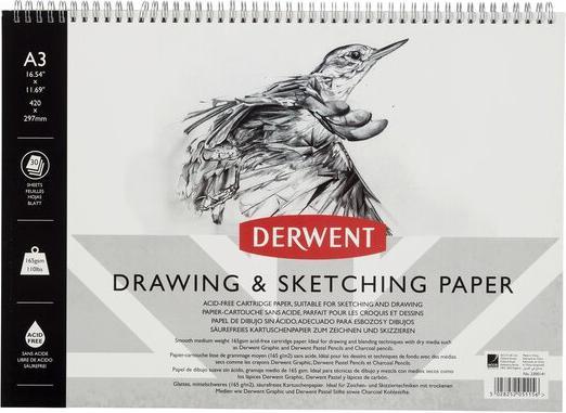 Actual product image Derwent Sketchpad (A3, Plain, Hardcover)