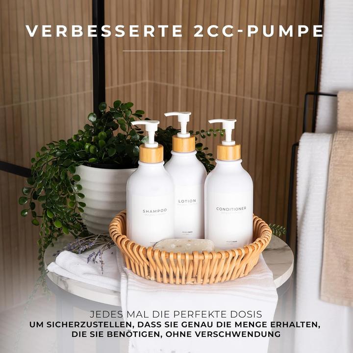 Produktbild Maisonovo 3er-Set Shampooflaschen zum Befüllen