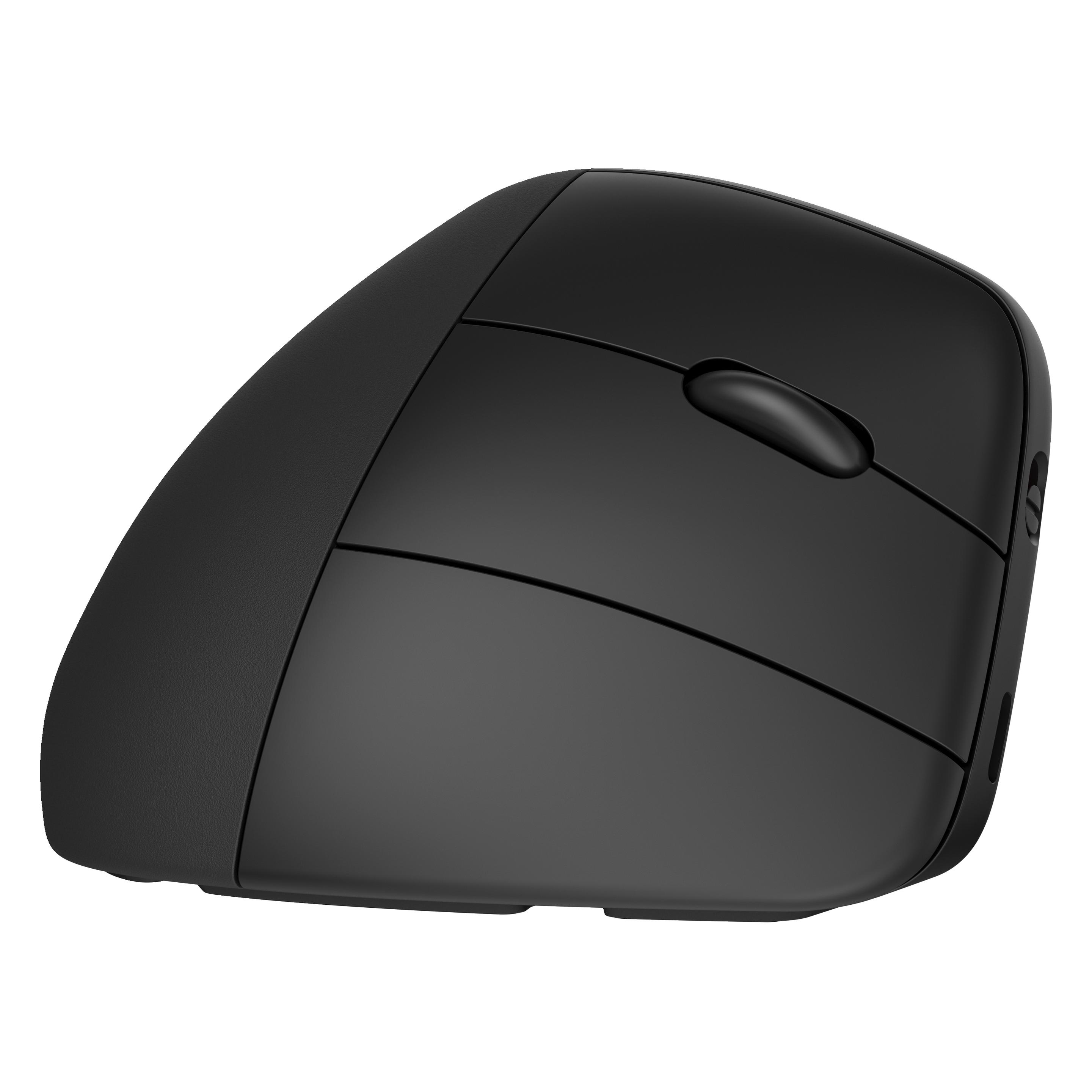 HP 920 Ergonomic Wireless Mouse (Kabellos), Maus, Schwarz