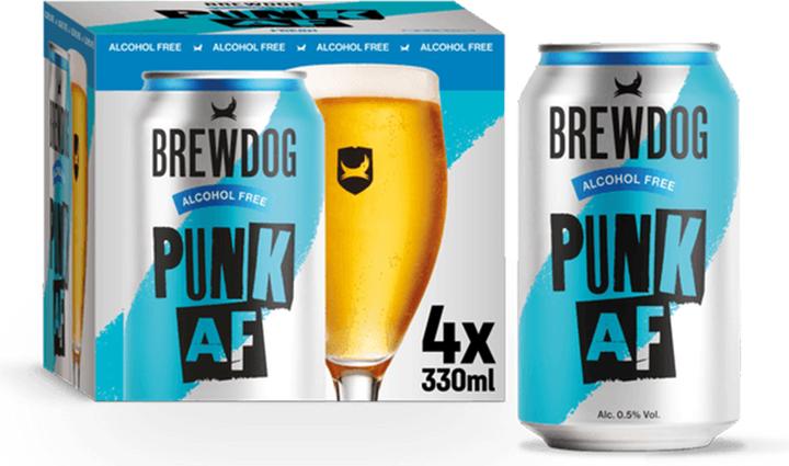 Produktbild BrewDog Punk AF (4 x 33 cl)